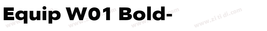 Equip W01 Bold字体转换